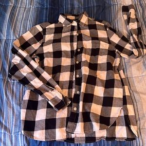 Black & White thin flannel! :)